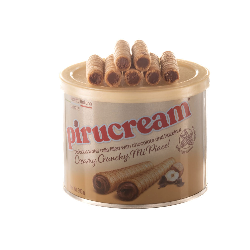 Pirulin - PiruCream - Rolled Wafer filled with Chocolate and Hazelnut 100% original