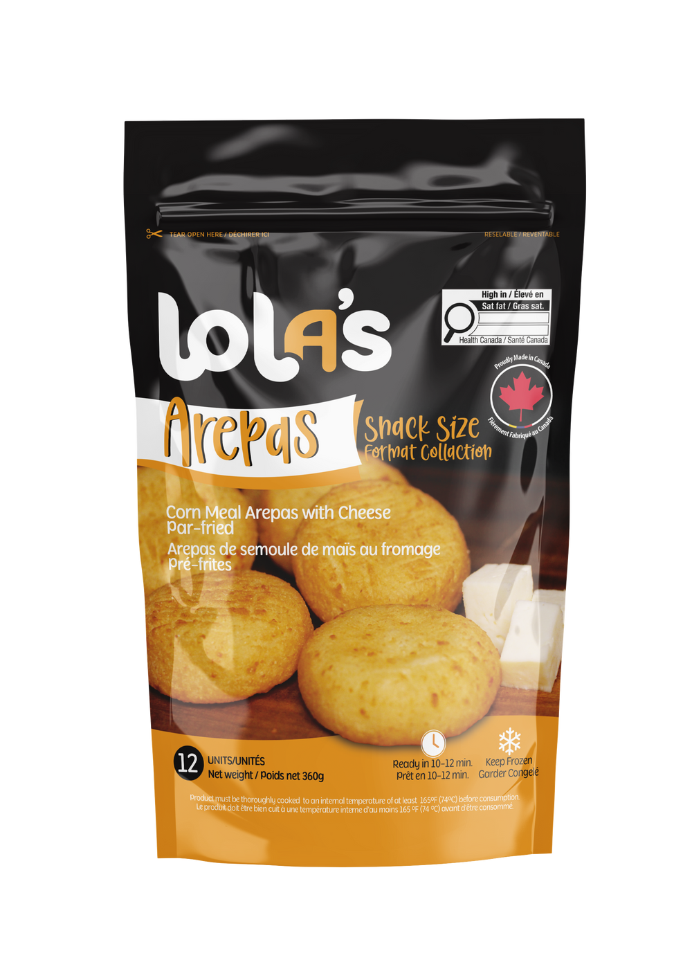 Mini Arepas Snack Size Cornmeal & Cheese