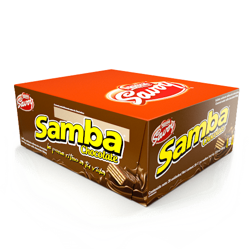 Nestle Samba Chocolate Canada - Wafer filled with Chocolate and covered with Chocolate