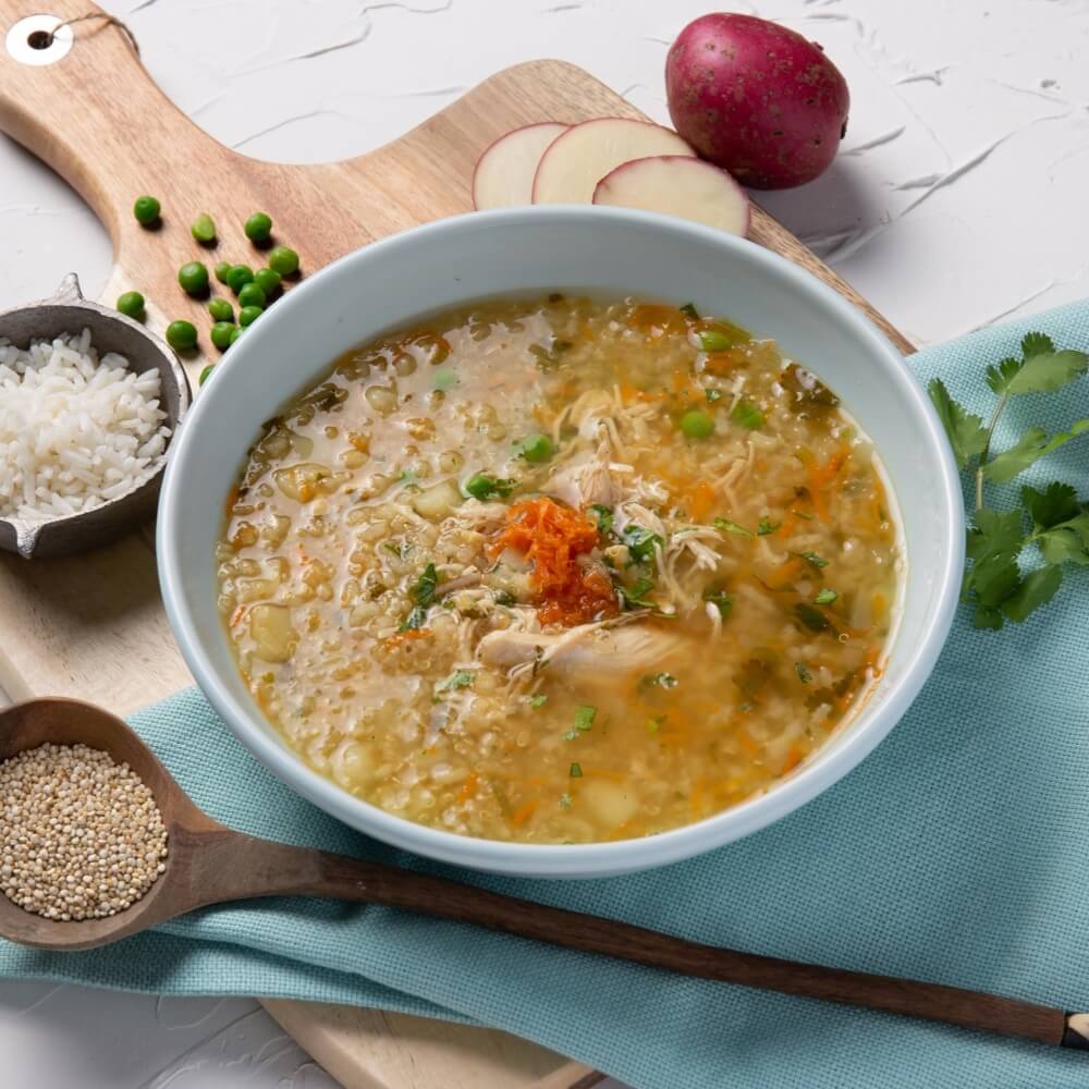 Quinoa Rice Chicken Soup (Serves 1) by Familia