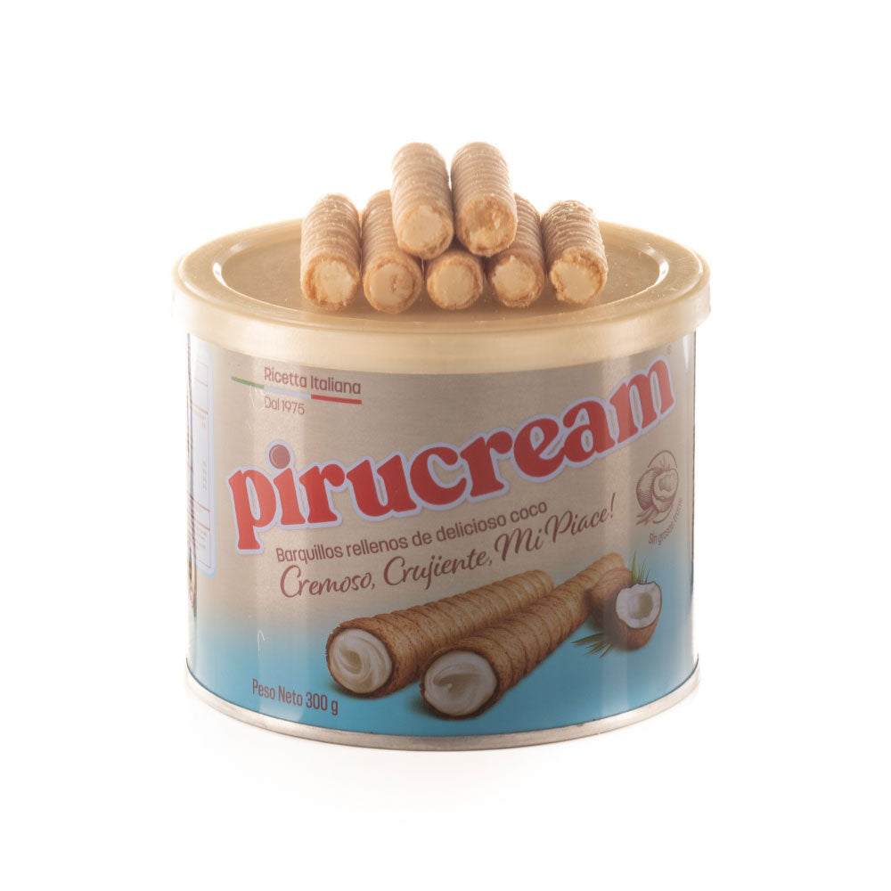 
                  
                    Pirulin - PiruCream Coco - Rolled Wafer filled with Coconut Flavored Cream
                  
                